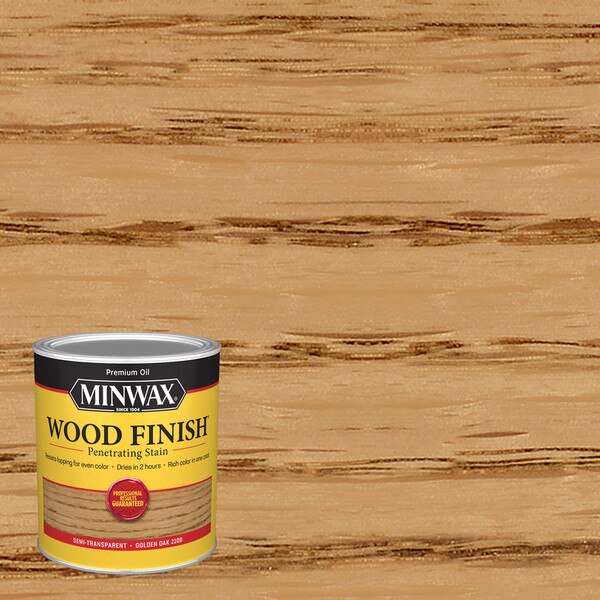 Minwax Wood Finish Stain, Golden Oak 1 Qt