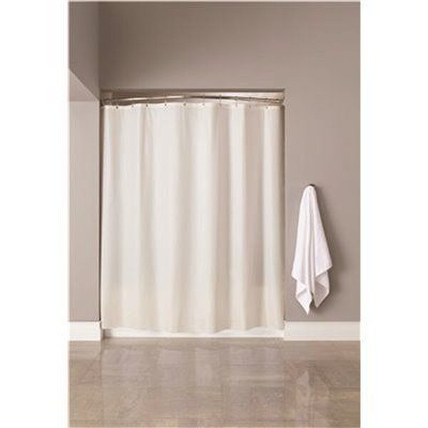 Shower Curtain White Vinyl 6 ft x 6 ft